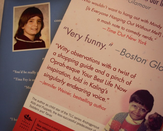 In the grand tradition of Tina Fey and Mindy Kaling, I’d prefer to use an embarrassing adolescent photo on the back cover, preferably with hand puppet &/or weird hair issues.